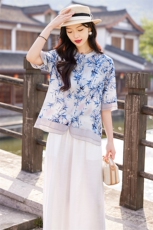 现货现货现货2024年夏季新款棉麻套装两件套女，女装套装/套裙，阳光伊恋
