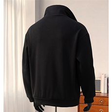 360克重磅冲锋衣内胆半拉链翻领POLO衫高领卫衣男WY77077P65控88，男装卫衣，星座226-1