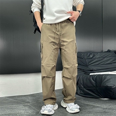 抖音数据款工装裤男宽松运动休闲裤大口袋男长裤A329-K8703-P60，男装工装外套，电商A329