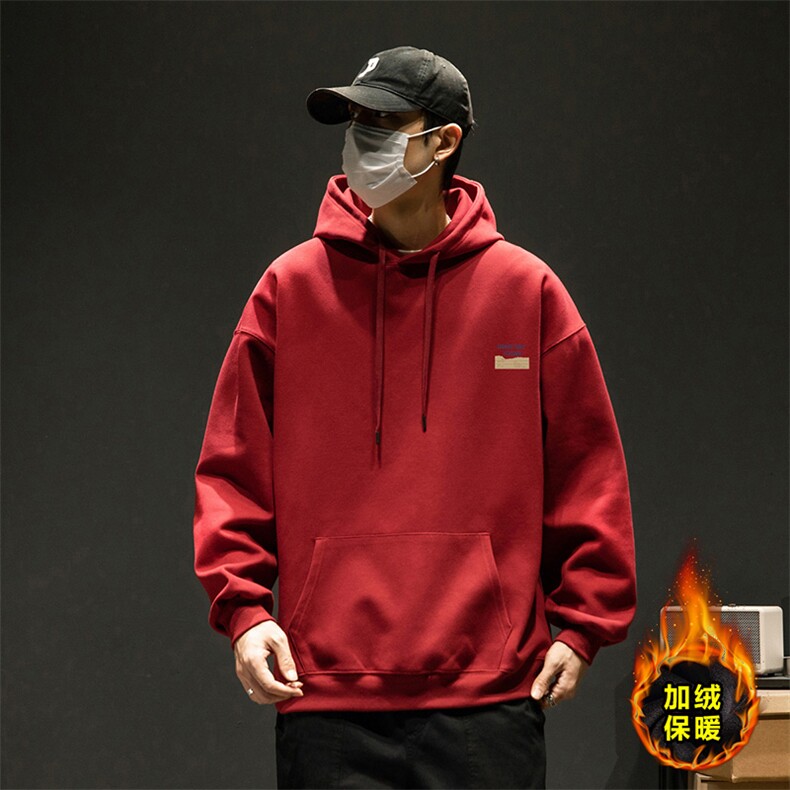 重磅华棉复合连帽卫衣加绒加厚WJ4348-特P47/常规W4275-特P42,男装卫衣,电商A007