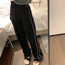 现货秋冬新款口袋校服卫裤，女装休闲裤，XTZ style