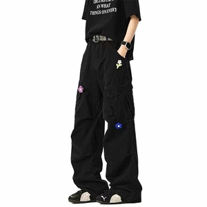 水洗棉送可拆卸花朵绿色黑色杏色咖色网络图  310A-4-A113-P65图片
