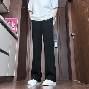 男款夏季薄款微喇叭西裤潮牌休闲裤 8029-P40图片