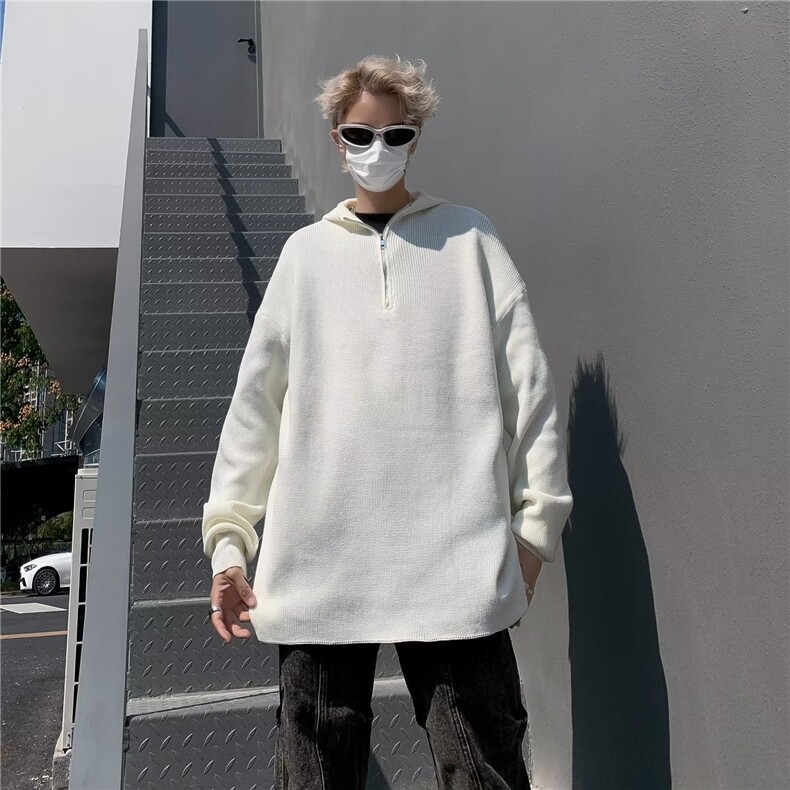 秋季半开衫毛衣男日系复古休闲潮牌美式MY5066-P60,男装针织衫/毛衣,星座1109-3