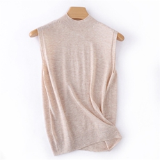 2025年秋季套头圆领无袖单件一线成衣精纺无袖半高背心针织衫,女装针织衫/毛衣,宛汀羊绒,财富天地 2025年秋季套头圆领无袖单件一线成衣精纺无袖半高背心针织衫,女装针织衫/毛衣,宛汀羊绒,财富天地