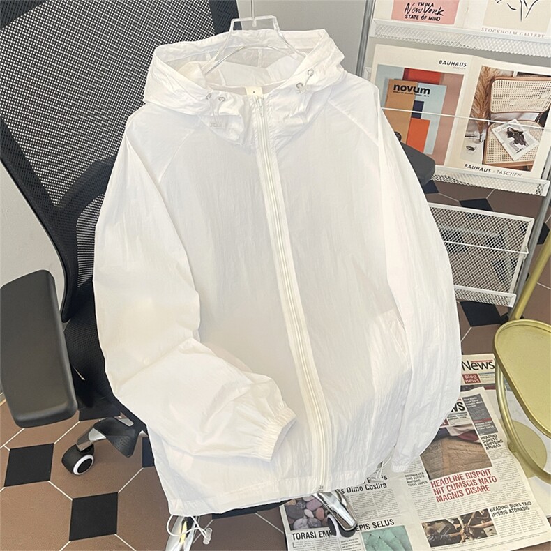 高品质夏款男连帽防晒衣纯色拉链夹克衫外套FS35P38,男装夹克,星座1013-1