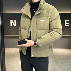 男士羽绒服2024新款冬季简约潮牌立领男装外套A313-8636-P225，男装羽绒服，电商A313