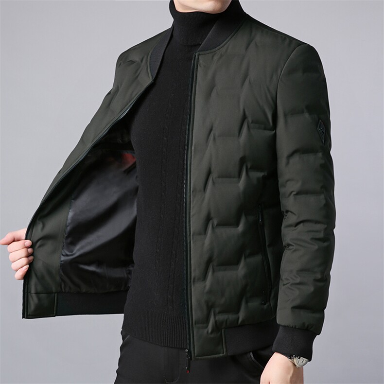 B1805钱塘2021-1羽绒服简约轻奢高端男士商务休闲90白鸭绒,男装羽绒服,钱塘207-1