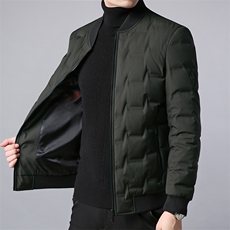 B1805钱塘2021-1羽绒服简约轻奢高端男士商务休闲90白鸭绒，男装羽绒服，钱塘207-1