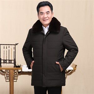 8801/大款长年有货，高档爸爸棉衣中老年棉服棉袄中长款图片
