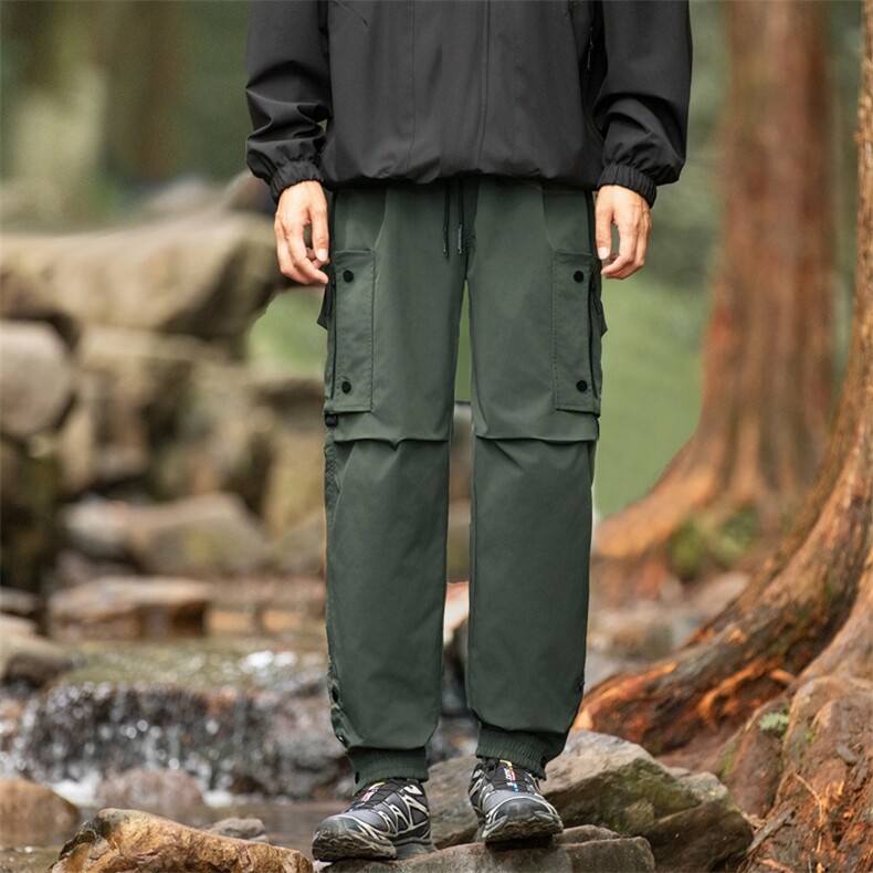 工装机能冲锋裤子男春季户外运动登山休闲束脚长裤男K3505特P58,男装休闲裤,星座309（原A406）
