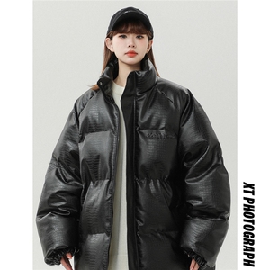 中性风白墙鳄鱼纹钢印设计棉衣男MY77093P120控168 抖音控198,男装棉衣,星座227-7