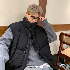 D4140-TP125控价168可二开90白鸭绒港风时尚羽绒服冬季羽绒马甲，男装背心/马甲，电商A102-1