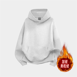 卫衣连帽加绒奥粒绒重磅无帽绳500克结构板硬挺外套 RH5311JR-P58图片
