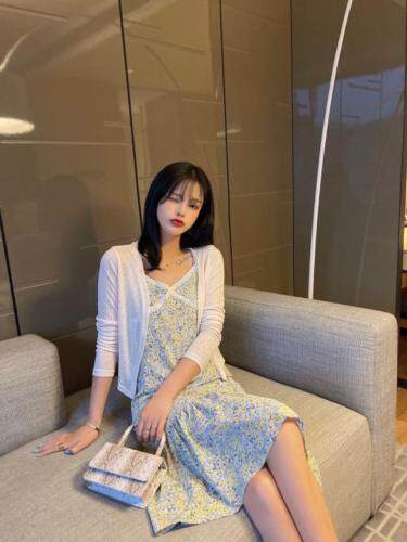 日韩连衣裙，女装连衣裙，花海QY