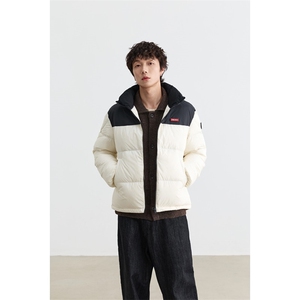 新标90%绒 有报告 撞色短款宽松羽绒服外套 Y5006 /P190图片