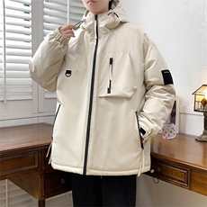 90白鸭绒羽绒服2024新款连帽加厚工装外套A436-5536-P210控价298，男装羽绒服，电商A436