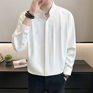 店主风~春季新款纯色长袖衬衫 CS606/P48图片