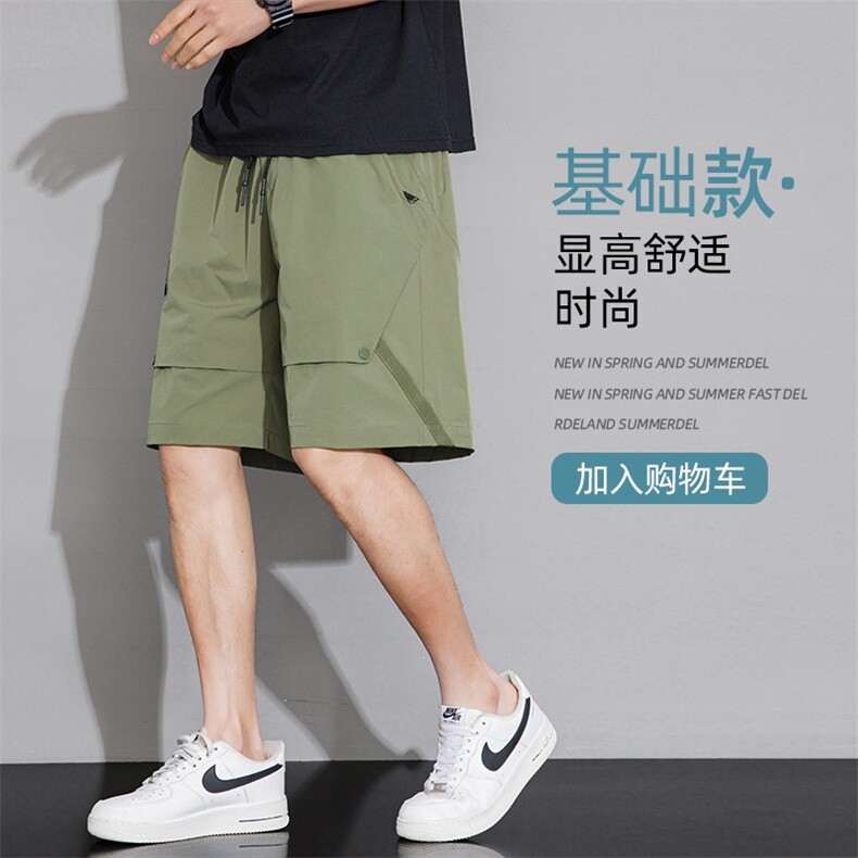 新款工装短裤男潮牌ins休闲裤宽松大码中裤五分裤D0609-P43图片