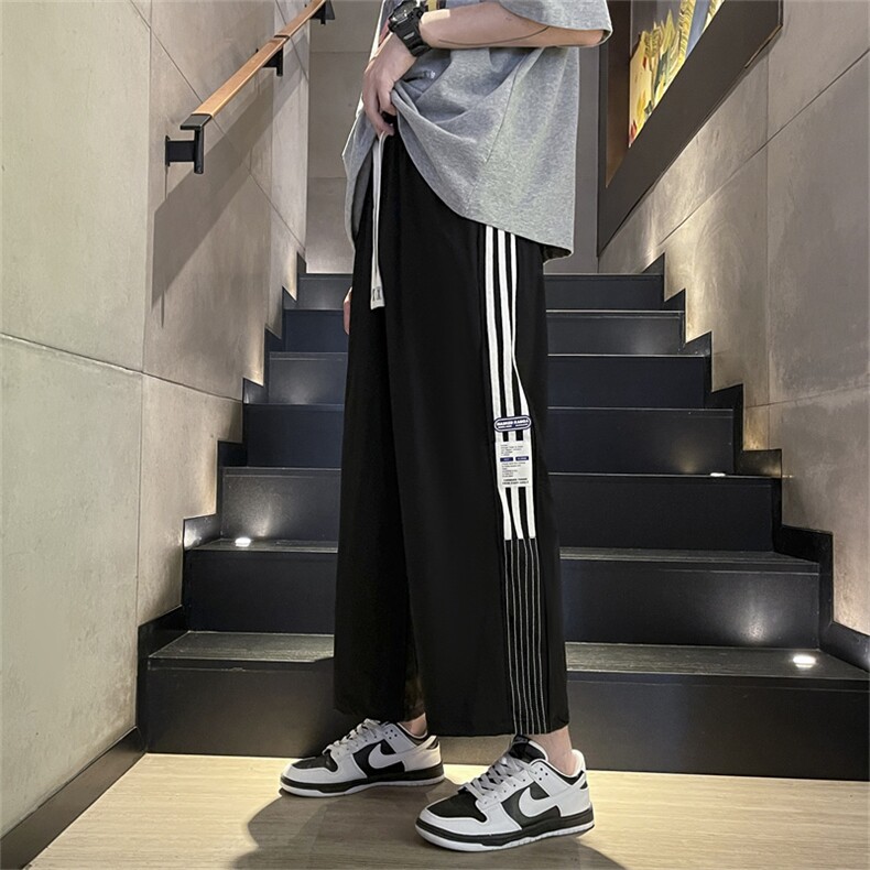 抖音高品质夏季冰丝薄款休闲九分裤男BK231-特P38控68,男装休闲裤,电商B370