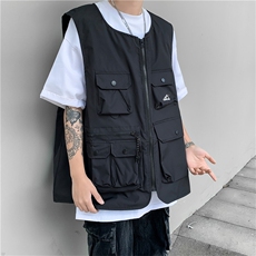 日系机能多口袋工装马甲男夏季潮流坎肩无袖背心现货W8255-P48，男装背心/马甲，星座512-4