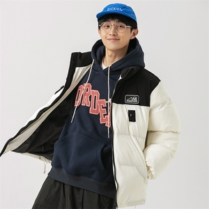 2026冬季新款男日系潮牌拼色宽松休闲棉服加厚外套MY378-F146图片