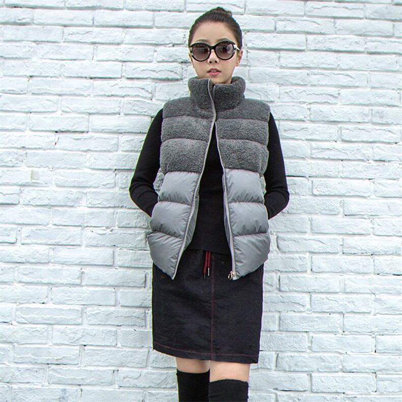 时尚保暖仿羊绒马甲女款冬季新款修身显瘦短款外套，女装马夹，凯瑟曼