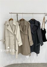 【现货】风衣外套简约韩版外套，女装风衣，一·贝宣