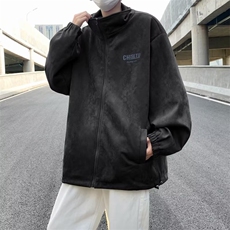 美式复古麂皮绒外套男秋冬季夹克男1251-P63，男装夹克，星座910-5