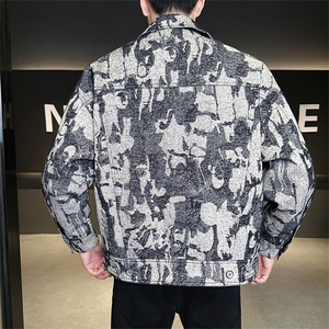 新标90绒有报告 男士宽松翻领羽绒服夹克外套 6820-P325图片