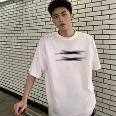 夏季新款短袖t恤男女生字母印花街头潮流情侣半袖宽松圆领打底衫，男装T恤，星座506A