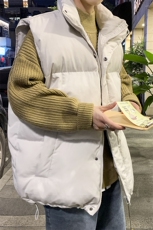 2025冬季港风男装外套宽松大码棉衣马甲加厚羽绒棉服男MJ103-P85，男装棉衣，电商B295