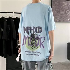 男圆领纯棉T恤宽松短袖T07P30，男装T恤，星座1116-2