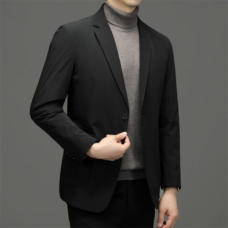 CDY7719钱塘2020-2中年男士时尚休闲羽绒西服外套量大价优P240,男装羽绒服,钱塘207-2