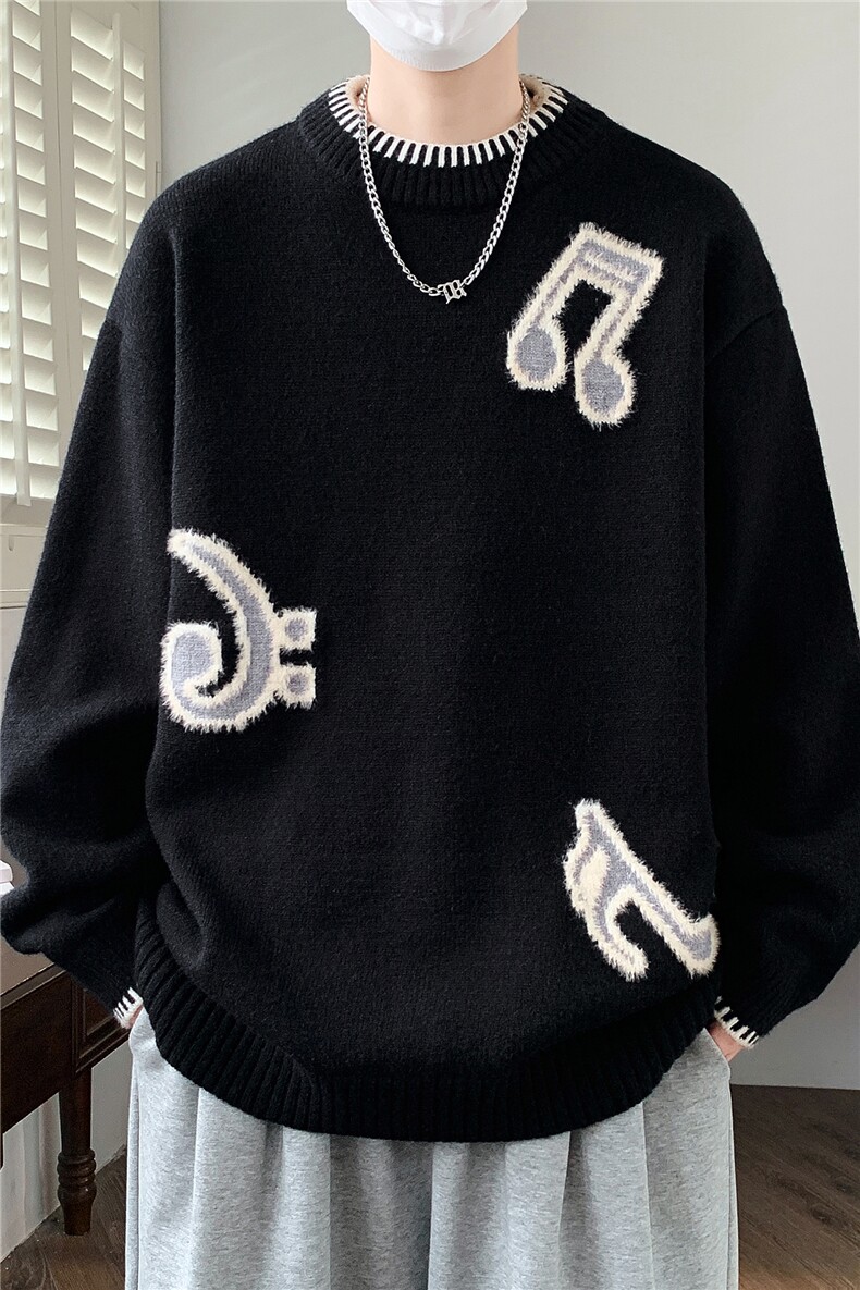 【新品】2025秋冬男士时尚休闲百搭针织连帽毛衣潮流-M290-P50,男装针织衫/毛衣,星座1105-1