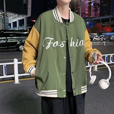 男夹克青少年立领长袖单排扣潮夹克G05P45，男装夹克，星座1116-2