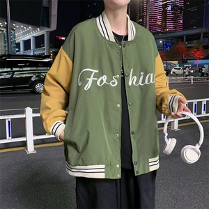 男夹克青少年立领长袖单排扣潮夹克G05P45图片