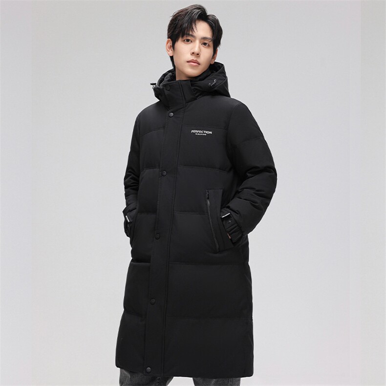 标90%白鸭羽绒服男士2025年冬季新款长款过膝H819-P220328图片