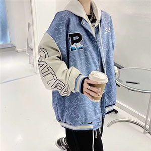 Z48-P49 新款棒球服男女休闲运动外套春秋季宽松情侣夹克潮流图片