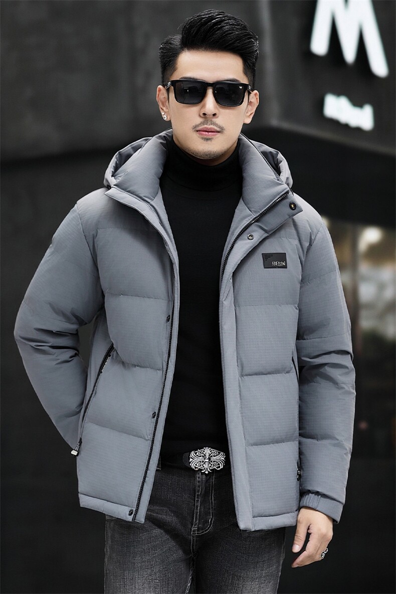 B8813钱塘2020-3新款时尚休闲冬季厚款简约中年男士羽绒服P278,男装羽绒服,钱塘207-3
