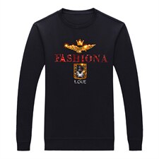 印花套装男春秋季宽松加绒长袖圆领卫衣高端中年男士休闲两件套，男装休闲套装，电商B212（原钱塘6029）