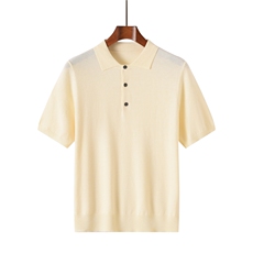 男士夏季商务休闲百搭舒适POLO领短袖，男装T恤，牧绒家园