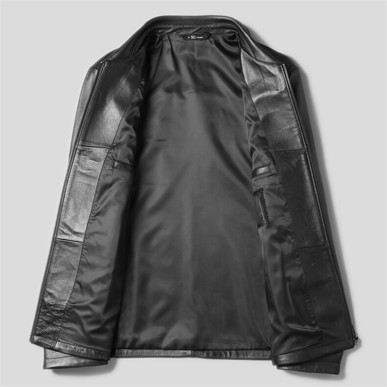 SF1901男式2026秋新款头层绵羊皮短款立领皮衣真皮皮衣男皮P560，男装皮衣，电商B360A（原721A）