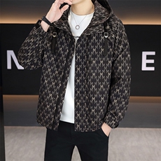 秋季夹克男高品质连帽外套型男商务休闲青年外套男N25802-P105，男装夹克，星座310B-3