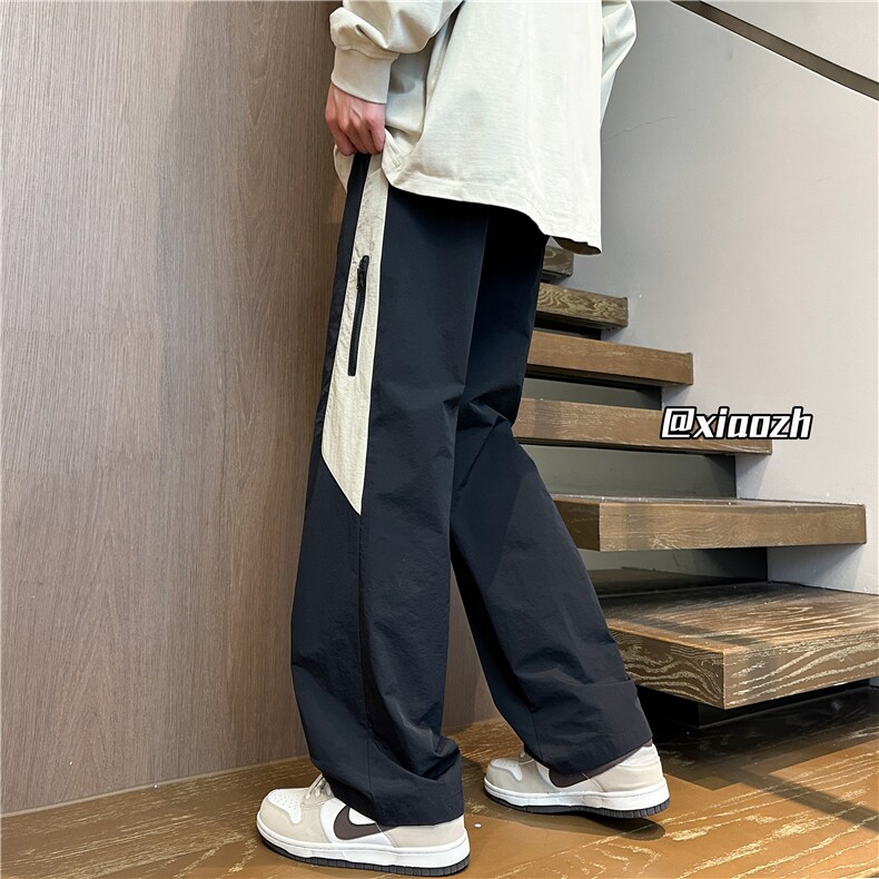 XZ616秋季撞色拼接拉链防水速干冲锋长裤TY1030特P35控68,男装休闲裤,星座512A（原616）