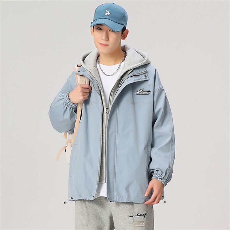 秋冬款棒球服外套男潮牌无影墙假两件情侣学生夹克22110-P80控128,男装夹克,星座717