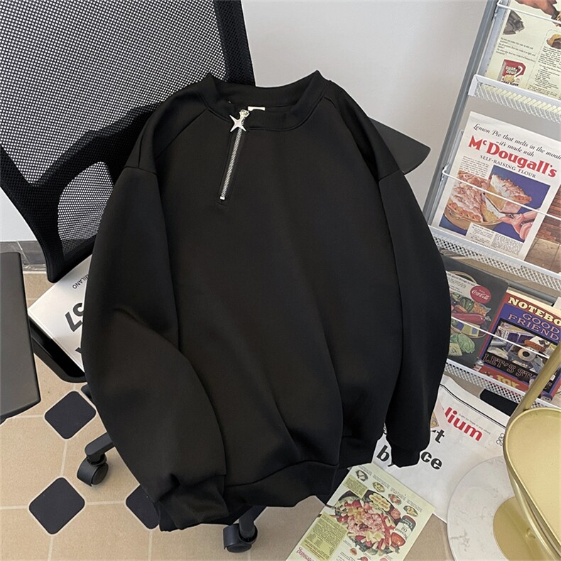 1506-1/W67831/P40情侣款宽松外套长袖上衣金属拉链套头卫衣男女,女装短外套,星座1506-1