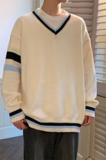 311B-1-CM-3902-P39控69港风V领针织衫毛衣提花大码针织毛衣，男装针织衫/毛衣，星座311B-1