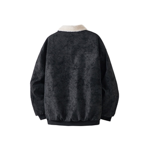 PY5552-P85特  冬季PU皮棉服兔毛加绒加厚保暖棉衣图片
