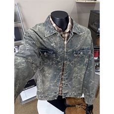 B221美式高街暗黑小众重工艺提花牛仔外套SY2434-特P70控118，男装工装外套，电商B221